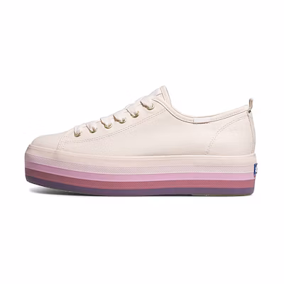 (W) Keds Triple Up 'Pink Rainbow Foxing'