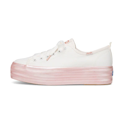 (W) Keds Triple Up 'Shimmer Foxing White'