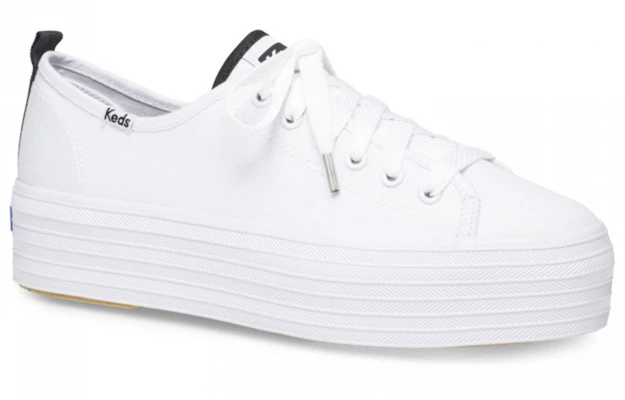(W) Keds Triple Up Seasonal 'Zapatillas Plataforma Blanca de Caña Baja' WF61583 Order (W) Keds Triple Up Seasonal 'Zapatillas Plataforma Blanca de Caña Baja' WF61583