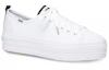Order (W) Keds Triple Up Seasonal 'Zapatillas Plataforma Blanca de Caña Baja' WF61583