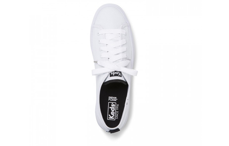 Lookbook (W) Keds Triple Up Seasonal 'Zapatillas Plataforma Blanca de Caña Baja' WF61583