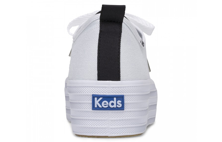 Shop (W) Keds Triple Up Seasonal 'Zapatillas Plataforma Blanca de Caña Baja' WF61583