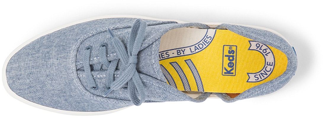 (Women) Keds Vintage Champion D'Orsay Chambray 'Slip-On Blue' WF62707 Order (Women) Keds Vintage Champion D'Orsay Chambray 'Slip-On Blue' WF62707