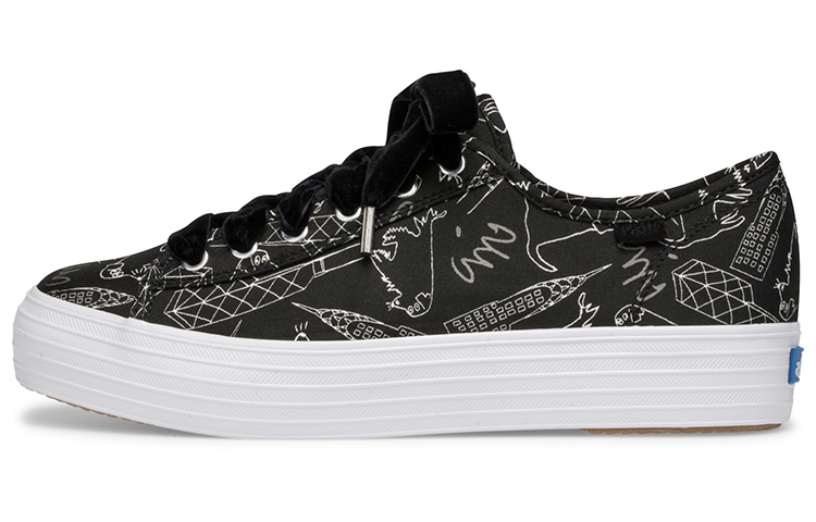 (W) Keds CJW Triple Kick 'Signature Print Black'