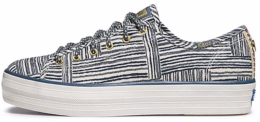 (Women) Keds x Jungalow Triple Kick 'Quinn Blue White' WF62893 Buy (Women) Keds x Jungalow Triple Kick 'Quinn Blue White' WF62893