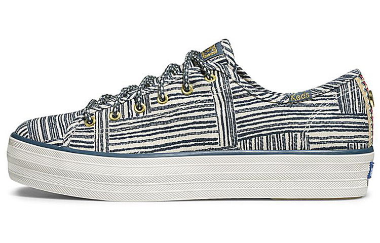 Buy (W) Keds x Jungalow Triple Kick 'Quinn Biru Putih' WF62893