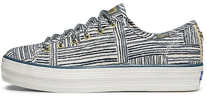(Women) Keds x Jungalow Triple Kick 'Quinn Blue White' WF62893 (Women) Keds x Jungalow Triple Kick 'Quinn Blue White' WF62893