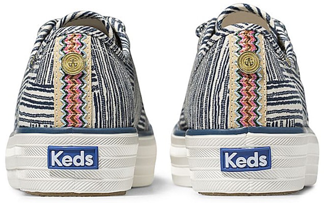 (Women) Keds x Jungalow Triple Kick 'Quinn Blue White' WF62893 Lookbook (Women) Keds x Jungalow Triple Kick 'Quinn Blue White' WF62893