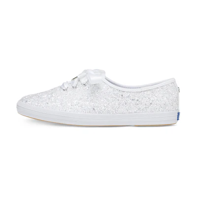 (W) Keds Kate Spade New York Champion 'White Glitter'