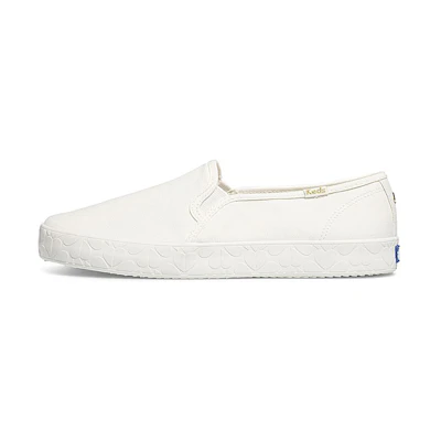 (W) Keds Kate Spade New York Double Decker 'Logo Foxing White'