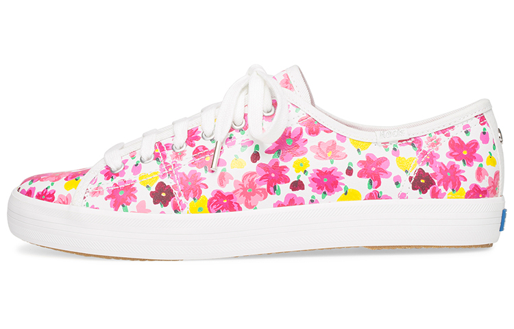 (Women) Keds x Kate Spade New York Kickstart 'Floral Print Leather Pink' WH60483