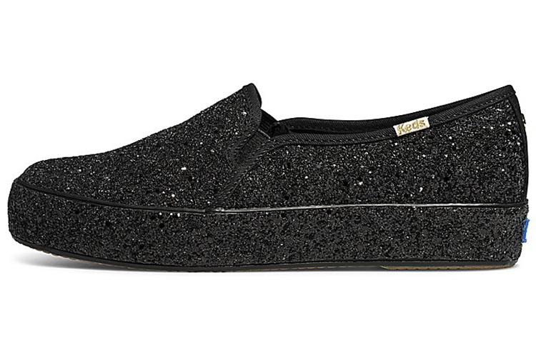 (W) Keds Kate Spade New York Triple Decker 'All Over Glitter Black'