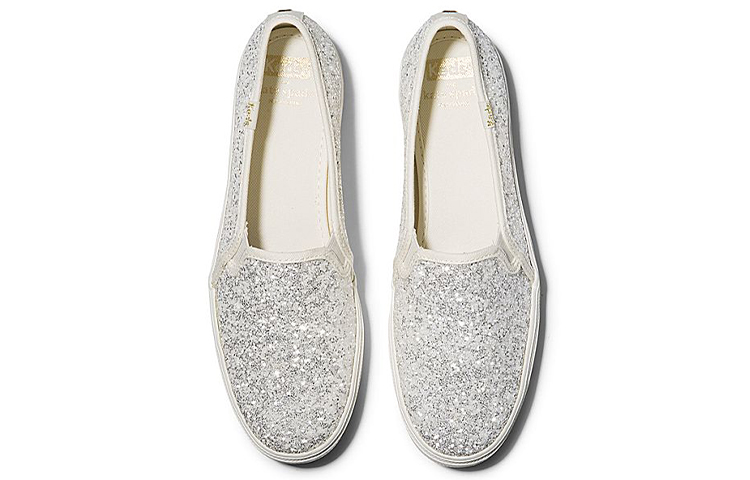 (W) Keds Kate Spade New York Triple Decker 'Glitter White Slip-On' 圖 2