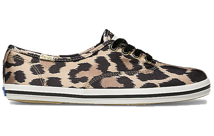 Order (W) Keds x Kate Spade New York Triple Kick 'Leopard Corduroy Hitam Coklat' WF61647