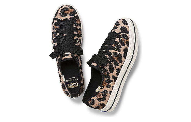Purchase (W) Keds x Kate Spade New York Triple Kick 'Leopard Corduroy Hitam Coklat' WF61647