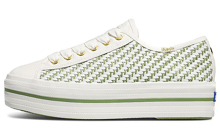 (Women) Keds x Kate Spade New York Triple Up 'Multi Woven White Green' WF62846