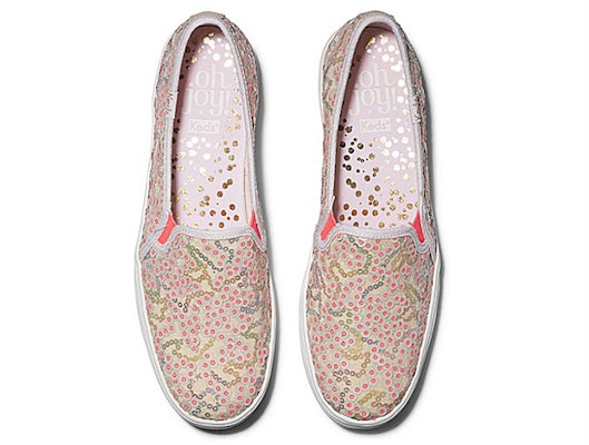 (Women) Keds x Oh Joy! Triple Decker Slip-On 'Sequins Yellow Pink' WF62385 Order (Women) Keds x Oh Joy! Triple Decker Slip-On 'Sequins Yellow Pink' WF62385