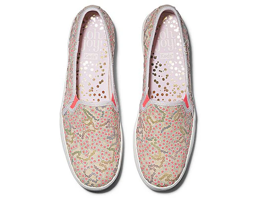 Keds x Oh Joy ! 三層亮片懶人鞋 女款 黃粉 Order Keds x Oh Joy ! 三層亮片懶人鞋 女款 黃粉