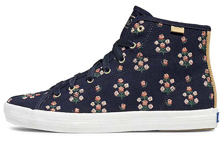 (Women) Keds x Rifle Paper Co. Kickstart Hi 'Posy Embroidery - Deep Navy' WF63852