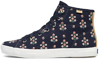 (Women) Keds x Rifle Paper Co. Kickstart Hi 'Posy Embroidery - Deep Navy' WF63852 (Women) Keds x Rifle Paper Co. Kickstart Hi 'Posy Embroidery - Deep Navy' WF63852