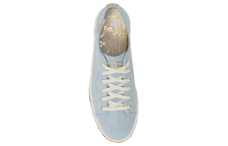 (W) Keds Rifle Paper Co. Triple Kick 'Rosalie Embroidered Jute Blue' 圖 4
