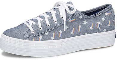 (Women) Keds x Sunnylife Triple Kick 'Rainbow Blue Grey' WF60273 (Women) Keds x Sunnylife Triple Kick 'Rainbow Blue Grey' WF60273