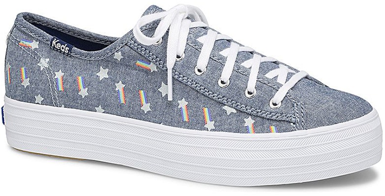 (Women) Keds x Sunnylife Triple Kick 'Rainbow Blue Grey' WF60273 Order (Women) Keds x Sunnylife Triple Kick 'Rainbow Blue Grey' WF60273
