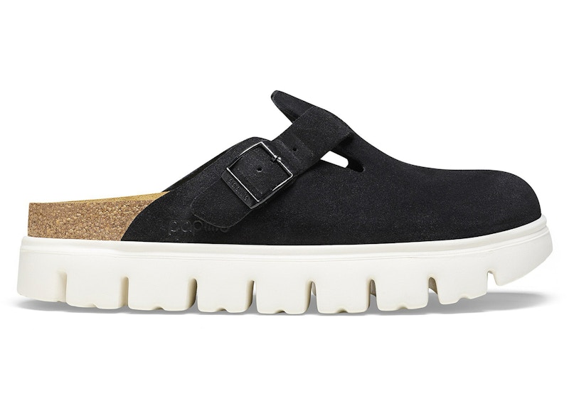 (Women) KEEN Birkenstock Boston Chunky Suede Black 1026184