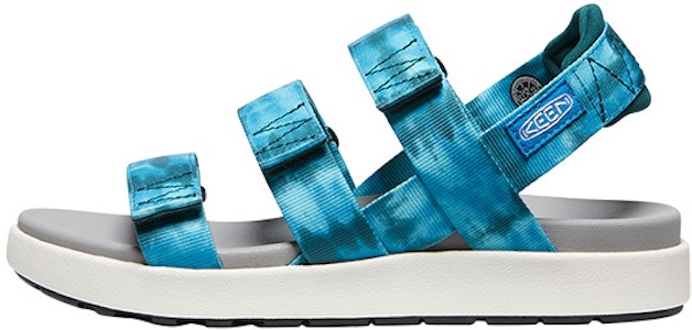 KEEN Elle Backstrap 休閒簡約魔術貼防滑 沙灘涼鞋 女款 扎染青綠色 Buy KEEN Elle Backstrap 休閒簡約魔術貼防滑 沙灘涼鞋 女款 扎染青綠色