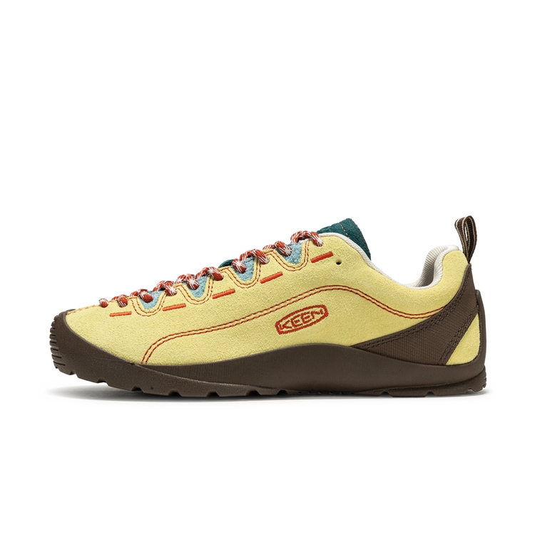 (Women) KEEN Jasper Outdoor Shoes Lemon Yellow/Teal Green Low Cut Comfort 1032942