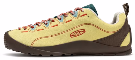 (Women) KEEN Jasper Outdoor Shoes Lemon Yellow/Teal Green Low Cut Comfort 1032942 (Women) KEEN Jasper Outdoor Shoes Lemon Yellow/Teal Green Low Cut Comfort 1032942
