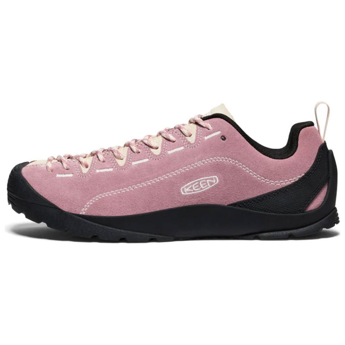 (Women) KEEN Jasper Pink Outdoor Hiking Low Leather Shoes Comfortable Grip 1029727