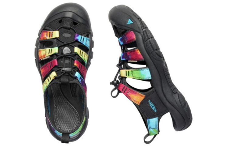 Shop (W) KEEN Newport Retro 'Negro Tie-Dye' 1018822