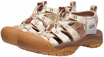 Lookbook KEEN Newport Retro 溯溪 戶外護趾防撞 防滑耐磨 沙灘涼鞋 女款 橘色