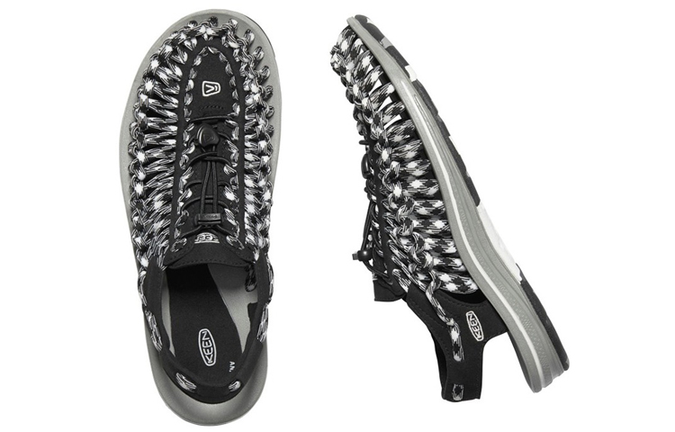 Shop KEEN Uneek 設計師聯名限定款 防滑耐磨溯溪涼鞋 女款 黑白