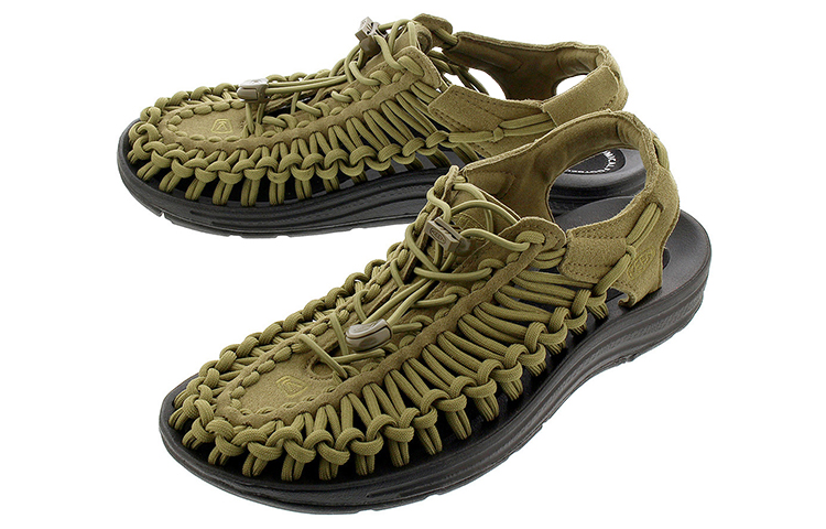 Order KEEN Uneek 戶外防滑涼鞋 女款 軍綠