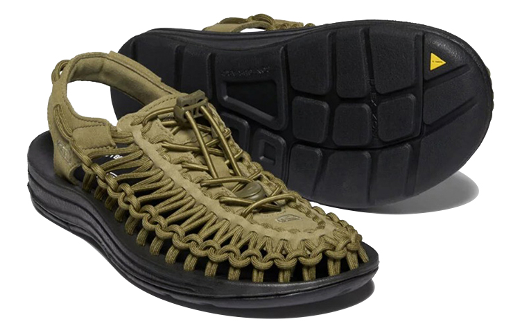 Lookbook KEEN Uneek 戶外防滑涼鞋 女款 軍綠