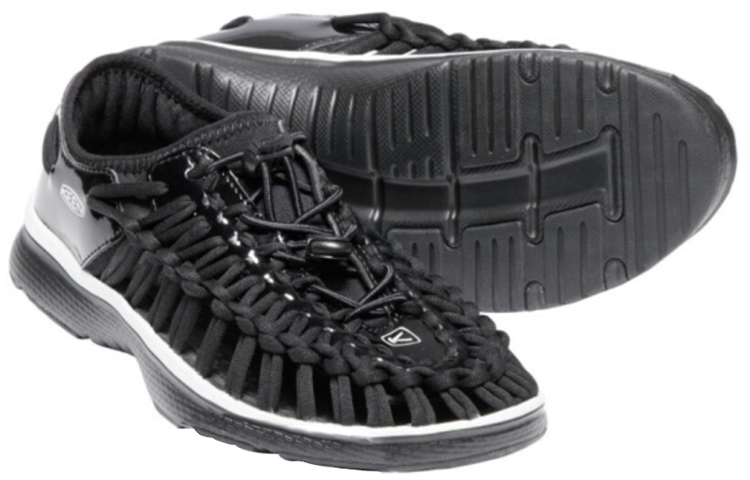 Shop (Women) KEEN Uneek O2 'Gloss Black' 1018722