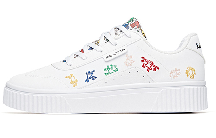 (W) Anta Keith Haring Lifestyle Low 'White Yellow'