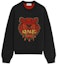 Order (Women) KENZO Black Embroidered Tiger Wool Sweater Long Sleeve Pullover. FC52PU645CXA-99