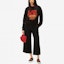 Lookbook (Women) KENZO Black Embroidered Tiger Wool Sweater Long Sleeve Pullover. FC52PU645CXA-99
