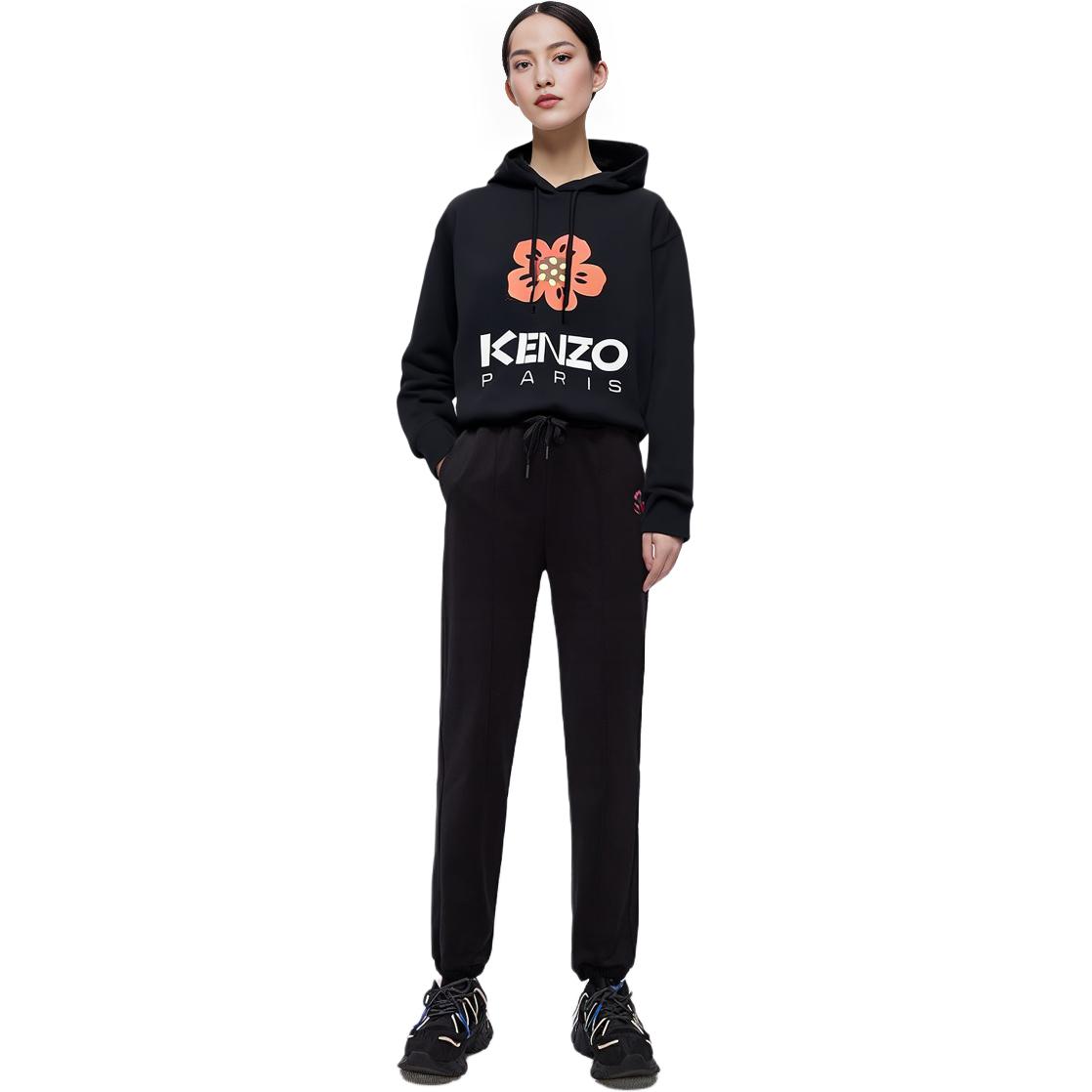 (Women) KENZO  Black Hoodie with Plant Graphic Print. FD62SW0634ME99J 圖 5