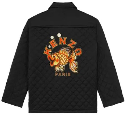 (Women) KENZO Black Long-Sleeve Jacket with Animal Print and Button-Up Design FD62BL1829FM-99 Lookbook (Women) KENZO Black Long-Sleeve Jacket with Animal Print and Button-Up Design FD62BL1829FM-99