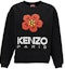 Buy (W) KENZO Sudadera Negra Manga Larga con Diseño de Flor Boke y Letras. FD52SW0364ME99J