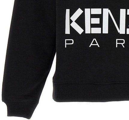 (W) KENZO Sudadera Negra Manga Larga con Diseño de Flor Boke y Letras. FD52SW0364ME99J Cheap (W) KENZO Sudadera Negra Manga Larga con Diseño de Flor Boke y Letras. FD52SW0364ME99J