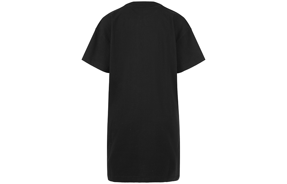 Lookbook (W) KENZO 黑色宽松版型标志中长款棉质T恤连衣裙. FC62RO7214SY-99A