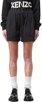 (Women) KENZO Black Loose Fit Logo Shorts. FE52SH0749FI-99 (Women) KENZO Black Loose Fit Logo Shorts. FE52SH0749FI-99