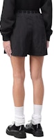(W) KENZO Pantalones Cortos Negros Sueltos con Logo. FE52SH0749FI-99 Lookbook (W) KENZO Pantalones Cortos Negros Sueltos con Logo. FE52SH0749FI-99