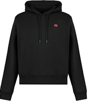 (Women) KENZO Black Pullover Hoodie with Letter Pattern Print. FE62SW1624MT-99J (Women) KENZO Black Pullover Hoodie with Letter Pattern Print. FE62SW1624MT-99J