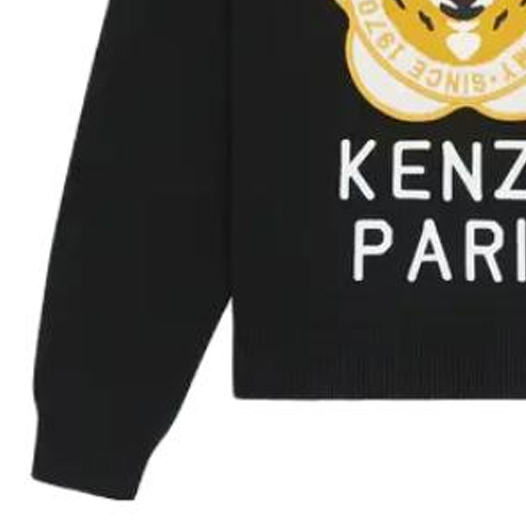 (Women) KENZO  Black Sweater with Letter and Animal Print Design FD62PU4263BB-99J 圖 7
